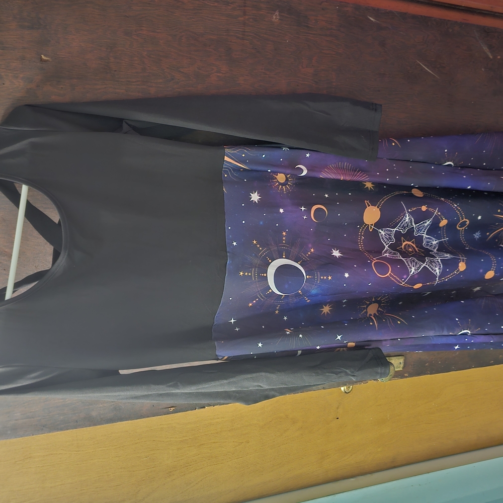 Black and Purple Celestial Dress